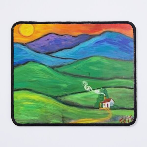 Item preview, Cabin in the Blue Ridge Mountains at sunset by Charlie Frye designed and sold by FryeFolkArt.