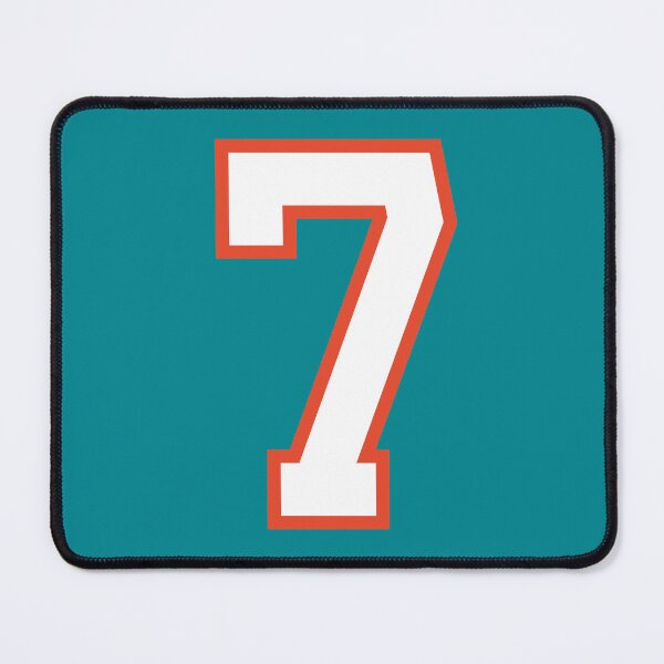 Item preview, Sports Number 7, white orange color lucky sport seven designed and sold by ArtIsParty.