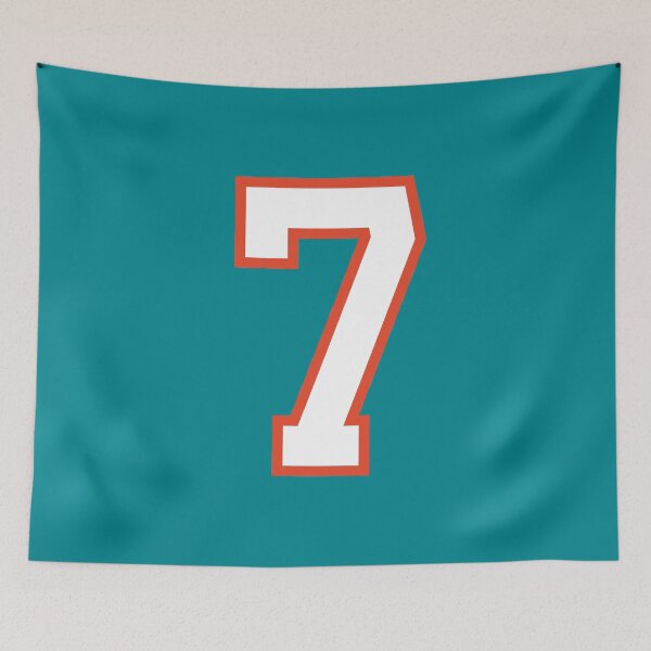 Item preview, Sports Number 7, white orange color lucky sport seven designed and sold by ArtIsParty.