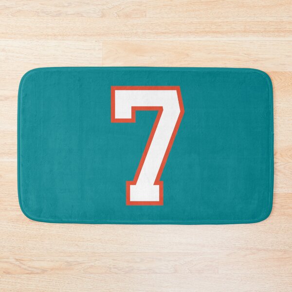 Item preview, Sports Number 7, white orange color lucky sport seven designed and sold by ArtIsParty.