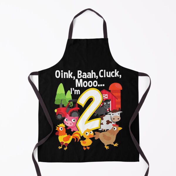 Item preview, Oink Baah Cluck Mooo Im 2 Farm Birthday Party Animal Barn Sounds 2nd Birthday 2 Year Old Birthday Gift designed and sold by MalloWilli.