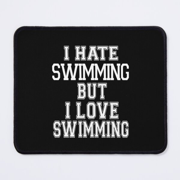 Item preview, Funny Swimming Love And Hate Relationship designed and sold by ASSOUKI9.