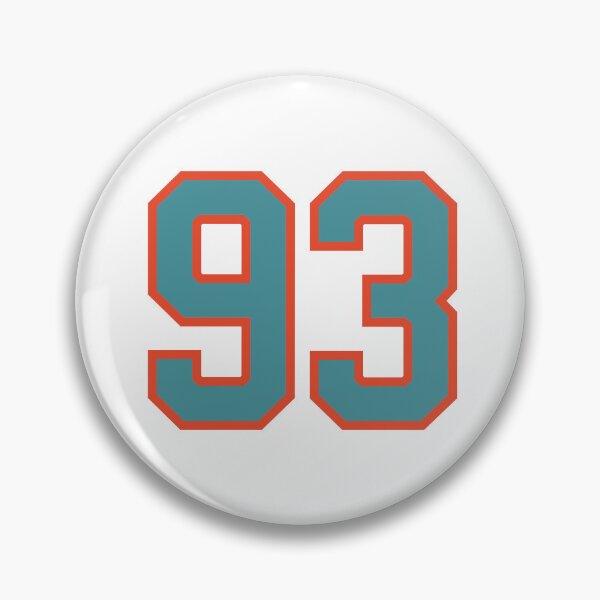 Item preview, 93 number, aqua orange lucky sports ninety three designed and sold by ArtIsParty.
