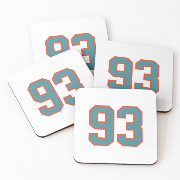 Item preview, 93 number, aqua orange lucky sports ninety three designed and sold by ArtIsParty.