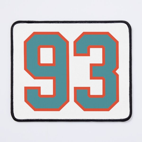 Item preview, 93 number, aqua orange lucky sports ninety three designed and sold by ArtIsParty.