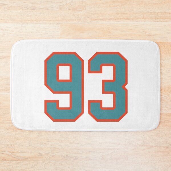 Item preview, 93 number, aqua orange lucky sports ninety three designed and sold by ArtIsParty.