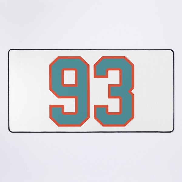 Item preview, 93 number, aqua orange lucky sports ninety three designed and sold by ArtIsParty.