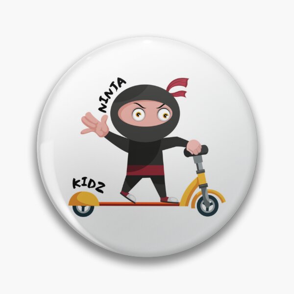 Item preview, Ninja Kid on a Scooter   designed and sold by LaraHeulwenArt.