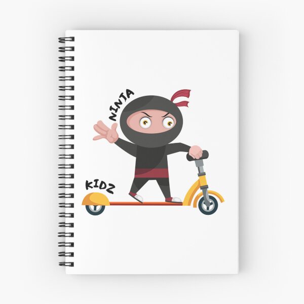 Item preview, Ninja Kid on a Scooter   designed and sold by LaraHeulwenArt.