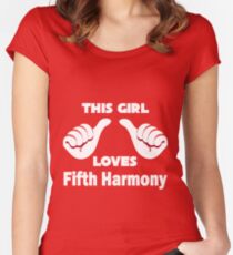 Camiseta entallada de cuello redondo Esta chica ama la Quinta Armonía