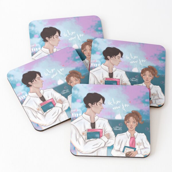 Item preview, Olivia and Adam from the love Hypothesis designed and sold by artsmaddie.