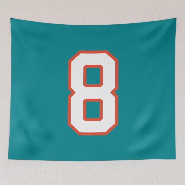 Item preview, Sports Number 8, white orange color lucky sport eight designed and sold by ArtIsParty.