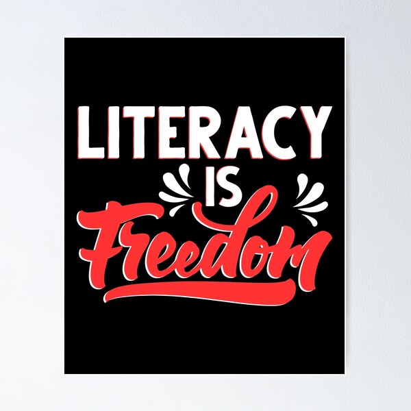 Item preview, Literacy Is Freedom designed and sold by OfficeFortune.
