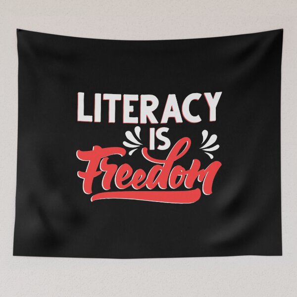 Item preview, Literacy Is Freedom designed and sold by OfficeFortune.