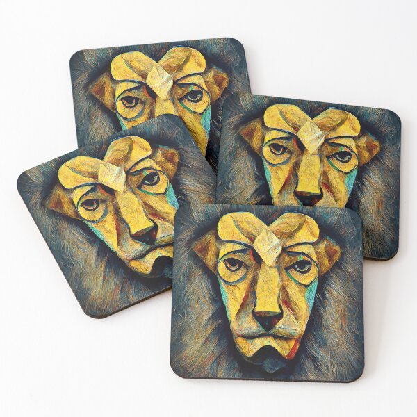 Item preview, Abstract Lion Head designed and sold by AM FineArtPrints.