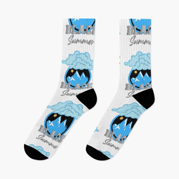 Item preview, Black Summer Blue clouds Big Mountains Sunny Sun Collection designed and sold by Yakisha Gates.