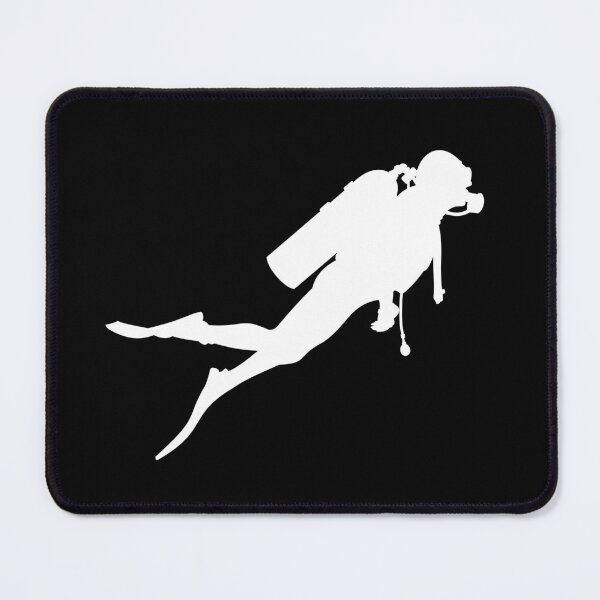 Item preview, Scuba Diver Silhouette - White designed and sold by Gifts and more.