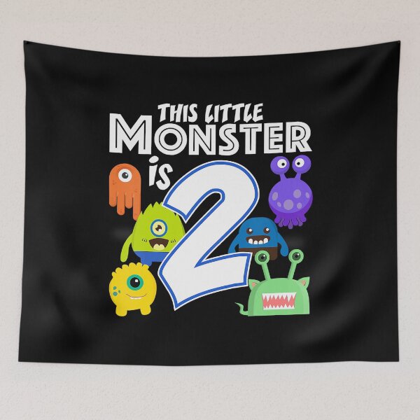 Item preview, This Little Monster Is 2 Year Old Monster Birthday Party Alien Monsters 2nd Gift designed and sold by MalloWilli.
