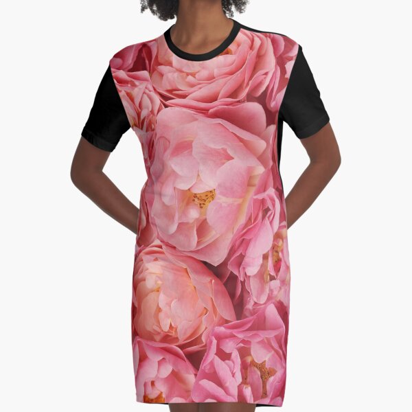 Beautiful small roses Graphic T-Shirt Dress