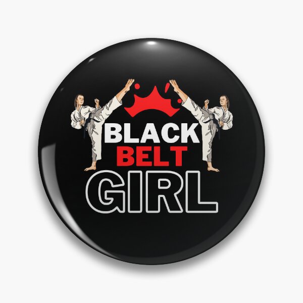 Item preview, black belt girl, karate girl, martial art kick  designed and sold by StairheadStore.
