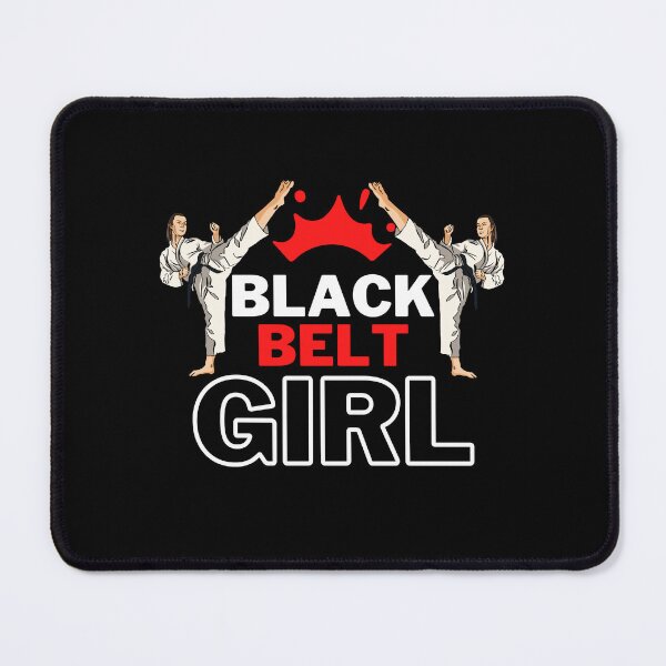 Item preview, black belt girl, karate girl, martial art kick  designed and sold by StairheadStore.