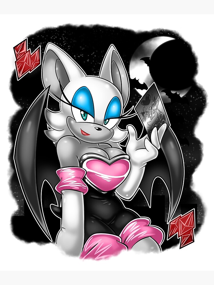 Rouge The Bat — Colored over an old Mighty Sketch I found in my