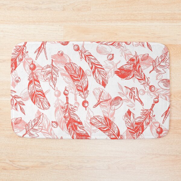 Item preview, Seamless Pattern of Red Feathers designed and sold by Queen1120.