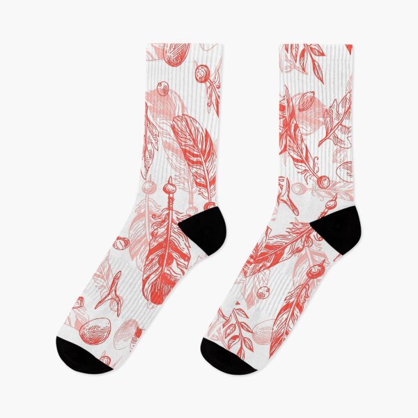 Item preview, Seamless Pattern of Red Feathers  designed and sold by Queen1120.