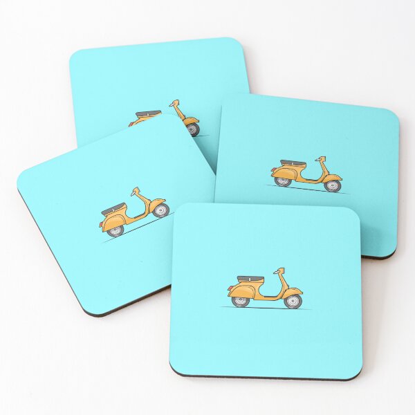 Item preview, Pastel Color Scooter - Illustration Art - Moped Graphic designed and sold by VizcwntGFX.