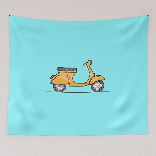 Item preview, Pastel Color Scooter - Illustration Art - Moped Graphic designed and sold by VizcwntGFX.