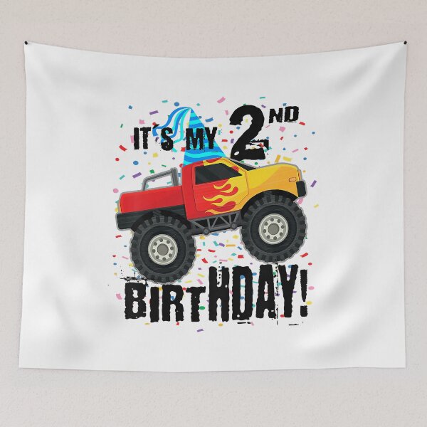 Item preview, It's My 2nd Birthday 2 Year Old Birthday Monster Truck designed and sold by MalloWilli.