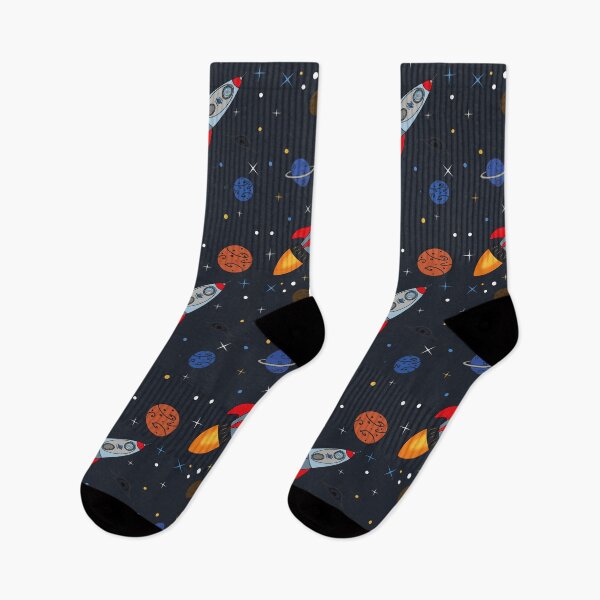 Item preview, Space rocket with astronaut cat - dark blue background designed and sold by xP42.