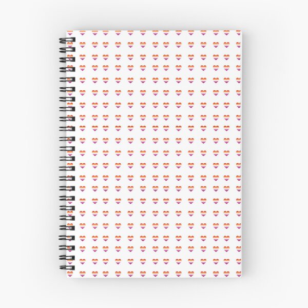 Item preview, Lesbian Flag Colors Heart Pattern - Sticker Pack Set of 25 - Lesbianism designed and sold by Inspirationmotivation.