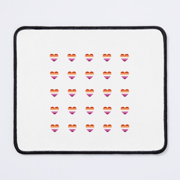 Item preview, Lesbian Flag Colors Heart Pattern - Sticker Pack Set of 25 - Lesbianism designed and sold by Inspirationmotivation.