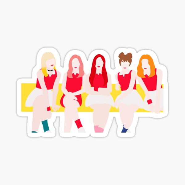 Red Velvet Russian Roulette Logo Sticker Sticker for Sale by crscntbttrfly