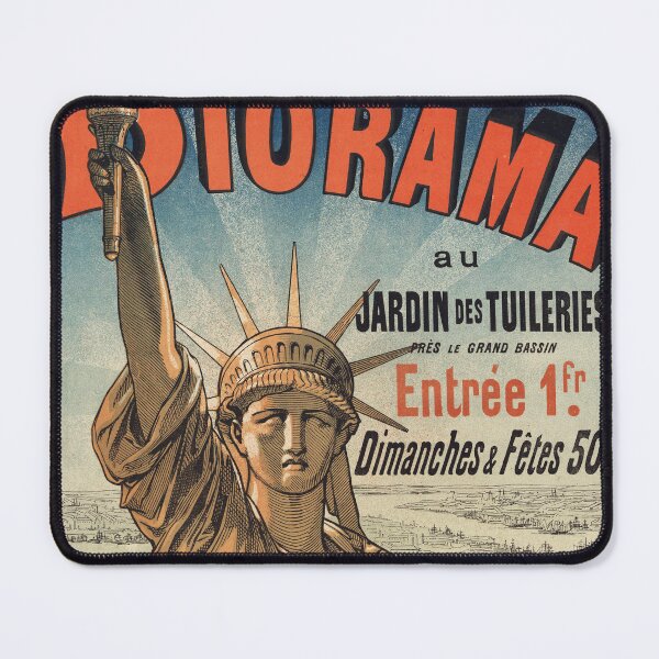 Item preview, STATUE DE LA LIBERTE Diorama au Jardin des Tuilereies 1876 by Jules Cheret Vintage French Poster designed and sold by retroposters.
