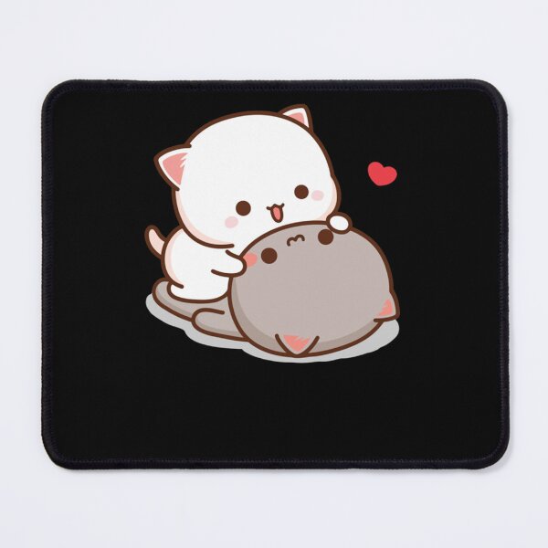 Item preview, Peach and Goma Mochi Cat Love Classic designed and sold by eulaalda.