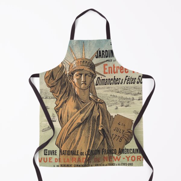 Item preview, STATUE DE LA LIBERTE Diorama au Jardin des Tuilereies 1876 by Jules Cheret Vintage French Poster designed and sold by retroposters.