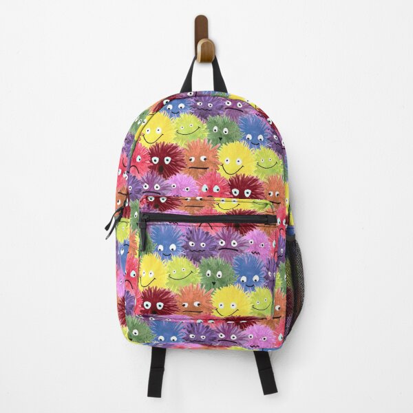 Item preview, Fluffy Rainbow Monster Faces designed and sold by Zab Butler Design.