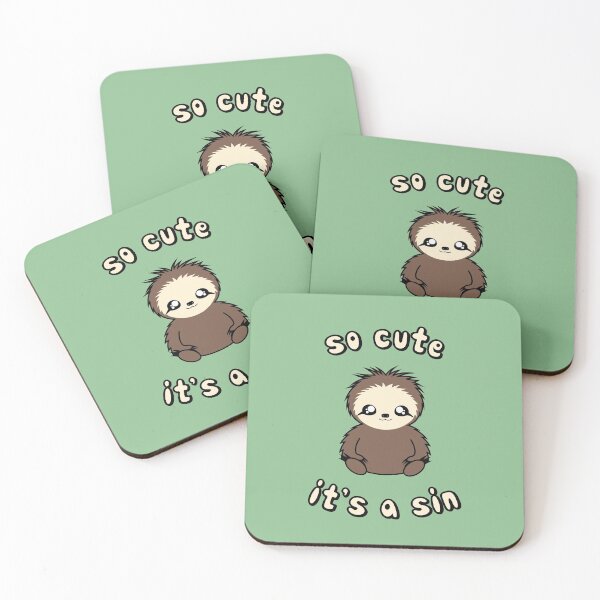 Item preview, So Cute It's A Sin designed and sold by Slothgirl Art.
