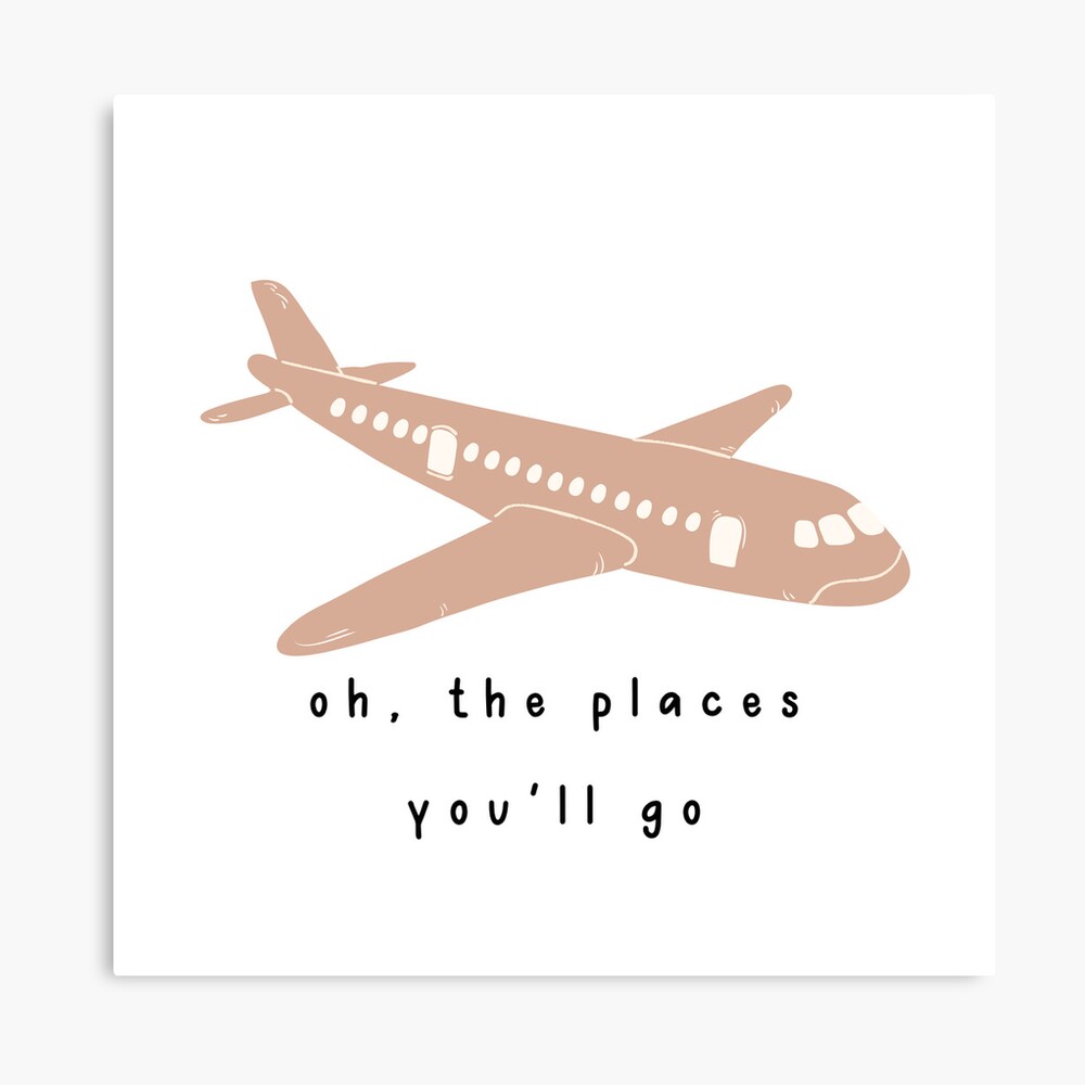 Oh, the Places You'll Go Pink Airplane Oh, the Places You'll Go Pink Airplane
