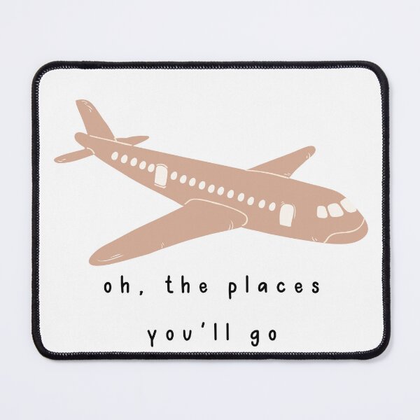 Item preview, Oh, the Places You'll Go Pink Airplane designed and sold by simplygraciemae.