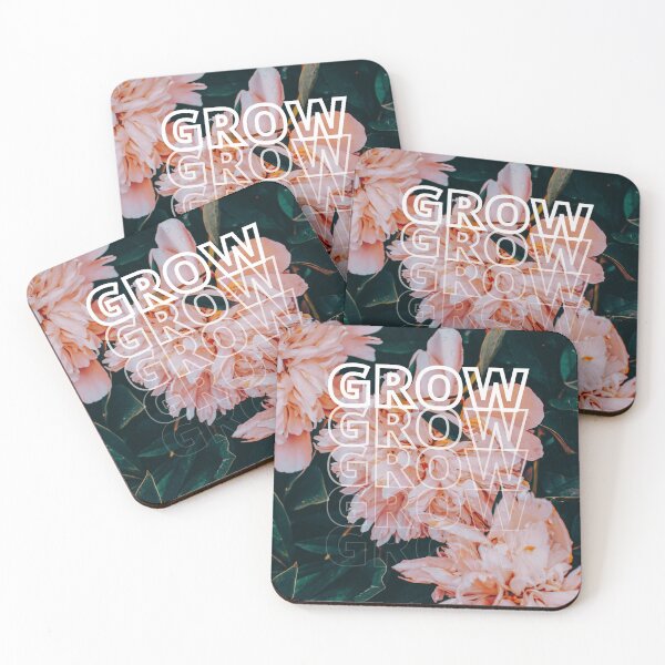 Item preview, GROW (above) - Dreamy Aesthetic Orange Flowers designed and sold by AliceSLee.