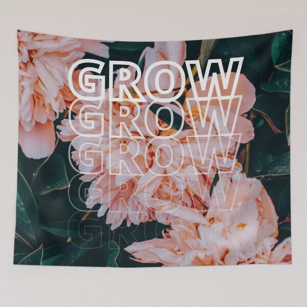 Item preview, GROW (above) - Dreamy Aesthetic Orange Flowers designed and sold by AliceSLee.