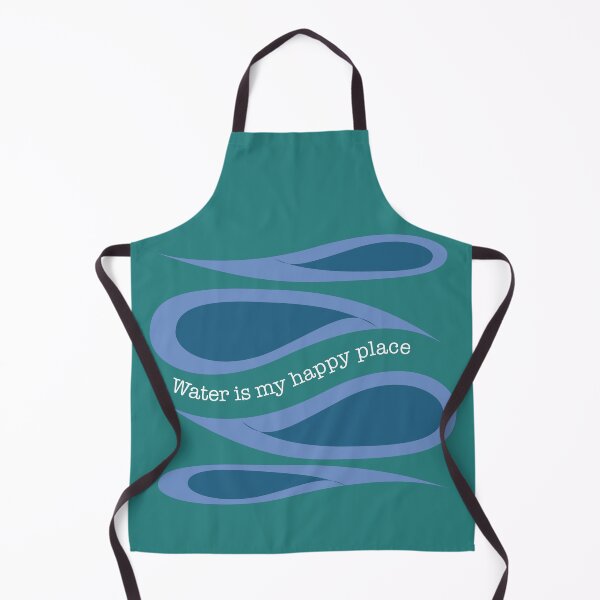 Item preview, Calling all wild open water swimming, winter bathers. The Water is my Happy Place fun design for swimmer lovers. designed and sold by Caroline Laursen.