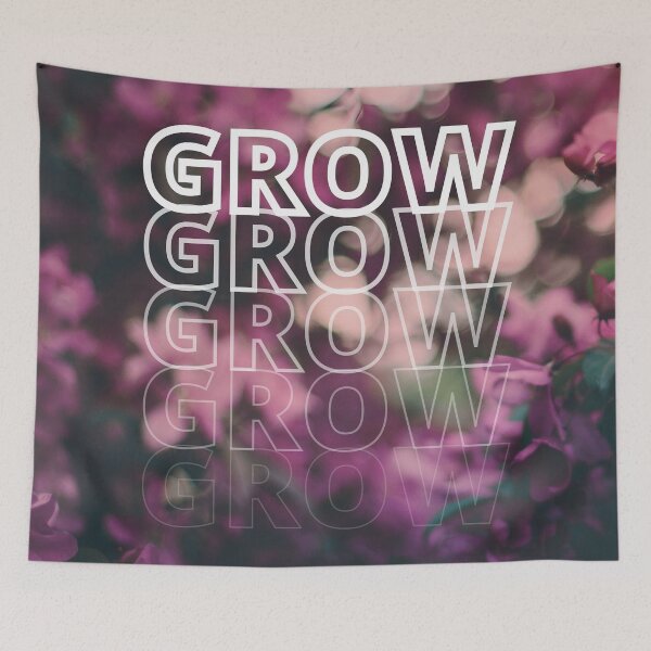 Item preview, GROW (above) - Dreamlike Aesthetic, Purple Flowers designed and sold by AliceSLee.