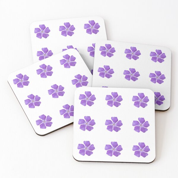 Item preview, Violet blossoms, realistic vinca major flowers designed and sold by StohlerPhotos.