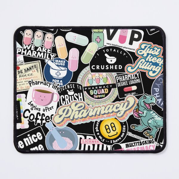 Item preview, Pharmacy stickers collage, funny collection of my best selling stickers designed and sold by Eenig.