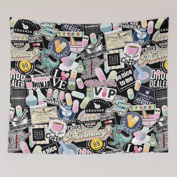 Item preview, Pharmacy stickers collage, funny collection of my best selling stickers designed and sold by Eenig.