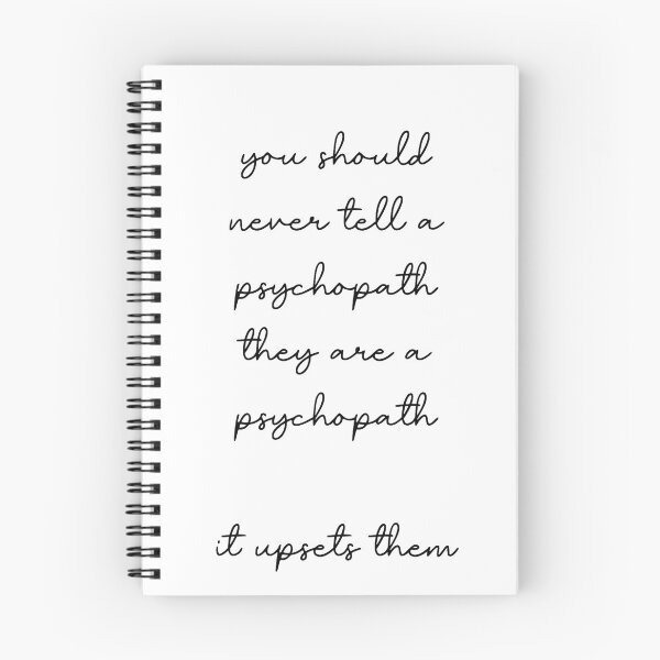 Item preview, Killing Eve | Villanelle | Killing Eve quote | you should never tell a psychopath they are a psychopath it upsets them designed and sold by SmileyByLucy.